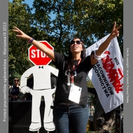 Protest employee of courta - Warsaw - IX 2013